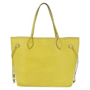 Louis Vuitton Epi Neverfull MM Tote Bag Yellow